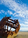 Rusty Wreckage of a Ship Royalty Free Stock Photo