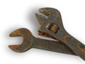 Rusty wrenches Royalty Free Stock Photo