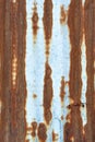 Rusty zinc metal plate