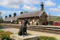 Ruswarp statue, Garsdale station Settle