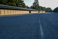 Rut of bicycle in Kyoto Imperial Palace, Kyoto, Japan Royalty Free Stock Photo