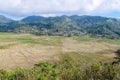 Ruteng - Panoramic view on iconic spider web rice fields Royalty Free Stock Photo