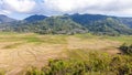 Ruteng - Panoramic view on iconic spider web rice fields Royalty Free Stock Photo