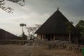 Ruteng Puu tradtional village, houses typical for the Manggarai district in Flores. Royalty Free Stock Photo