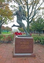 Rutgers Football Player Statue