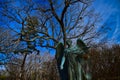 Ruth Anne Dodge black angel memorial in Fairview cemetery Council Bluffs Iowa Royalty Free Stock Photo