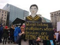 Ruth Bader Ginsburg Sign, Womens March, Washington, DC, USA Royalty Free Stock Photo