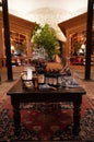 Interiors of the Inglenook, Historic Napa Valley Wine Estate in Napa Valley. Royalty Free Stock Photo