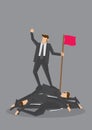 Ruthless Victory Business Concept Vector Illustration Royalty Free Stock Photo