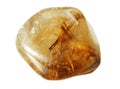 Rutilated quartz geological crystals Royalty Free Stock Photo