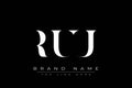 RUU abstract letter logo design Royalty Free Stock Photo