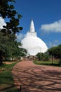 The Ruwanweliseya Stupa in Anuradhapura Royalty Free Stock Photo