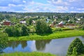 Ruza river from Kremlin shaft in Ruza city, Moscow region, Russia