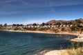 RV Campground on the Colorado River in Arizona Royalty Free Stock Photo