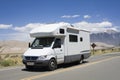RV driving to Great Sand Dunes National Park Royalty Free Stock Photo