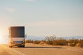 RV Motorcoach Road Trip Royalty Free Stock Photo