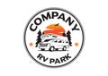 Rv park emblem style natural background