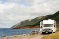 RV at picnic area Royalty Free Stock Photo