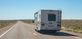 RV recreational vehicle on the highway. Arizona US