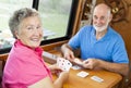 RV Seniors - Playing Cards Royalty Free Stock Photo