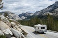 RV in Yosemite Royalty Free Stock Photo