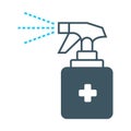 Spray desinfection - icon or symbol - vector illustration