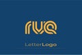 RVE Creative Unique Modern Letter Logo Design. Elegant Monogram Logo Design with Decorative Elements and Typography Royalty Free Stock Photo