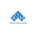 RVH letter logo design on white background. RVH creative initials letter logo concept. RVH letter design.RVH letter logo design on Royalty Free Stock Photo