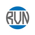 RVN letter logo design on white background. RVN creative initials circle logo concept. RVN letter design Royalty Free Stock Photo