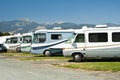 RVs in a campground
