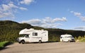 Rvs at nature trail Royalty Free Stock Photo