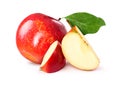 RW red chopped apple with leaf