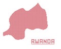 Rwanda Africa Dot Map