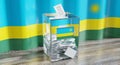 Rwanda - ballot box - voting, election concept Royalty Free Stock Photo