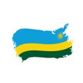 Rwanda flag, vector illustration Royalty Free Stock Photo