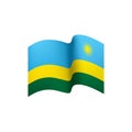Rwanda flag, vector illustration Royalty Free Stock Photo