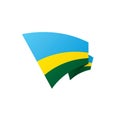 Rwanda flag, vector illustration Royalty Free Stock Photo
