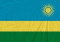Rwanda grunge flag