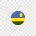 rwanda icon sign and symbol. rwanda color icon for website design and mobile app development. Simple Element from countrys flags