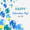 Rwanda Independence Day Greeting Card. Royalty Free Stock Photo