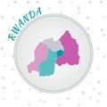 Rwanda map design.