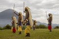 Rwanda native dance troop, Virunga, Africa Royalty Free Stock Photo