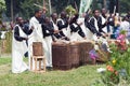 Rwandan drummers Royalty Free Stock Photo