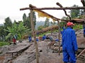 Rwandan Miners Panning For Precious Metals Royalty Free Stock Photo