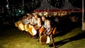 Rwandan and Ugandan dancers performing traditional African dances at the wedding in the evening