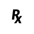 Rx prescription medical symbol