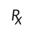 Rx prescription medical symbol