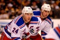 Ryan Callahan and Brandon Dubinsky (NY Rangers) Royalty Free Stock Photo