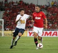 Ryan Giggs (R) of Man Utd.