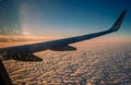 Ryanair above the clouds Royalty Free Stock Photo